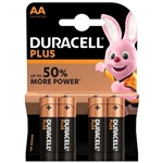 AA Duracell Alkaline Batteries 4 pack